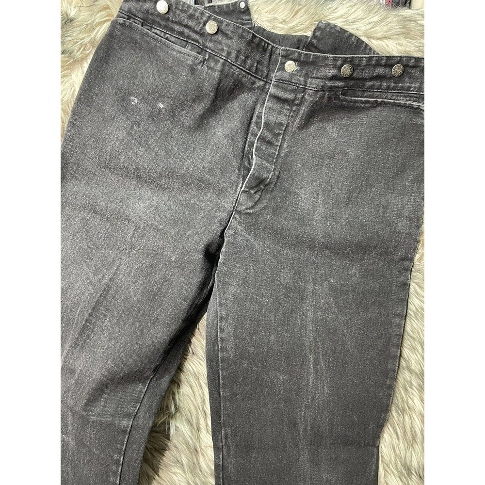 Vintage Wah Maker Yma Arizon Black Frontier Old Western Button Fly Denim Jean 42